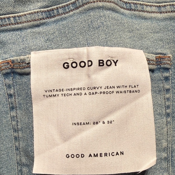 Good American women’s size 24 light fade wash curvy denim jeans $139 - Picture 6 of 11